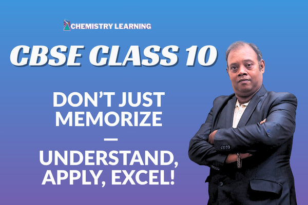 An expert chemistry teacher for class 10 explaining concepts.